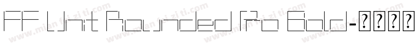 FF Unit Rounded Pro Bold字体转换